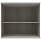Astin Desk High Bookcase, 1 Shelf, 730mm High, Grey Oak