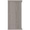 Astin Low Bookcase, 1 Shelf, 816mm High, Grey Oak