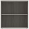 Astin Low Bookcase, 1 Shelf, 816mm High, Grey Oak