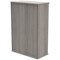 Astin Medium Bookcase, 2 Shelves, 1204mm High, Grey Oak