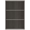 Astin Medium Bookcase, 2 Shelves, 1204mm High, Grey Oak