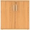 Astin Low Wooden Cupboard, 1 Shelf, 816mm High, Beech