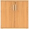 Astin Low Wooden Cupboard, 1 Shelf, 816mm High, Beech