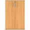 Astin Medium Wooden Cupboard, 2 Shelves, 1204mm High, Beech