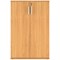 Astin Medium Wooden Cupboard, 2 Shelves, 1204mm High, Beech