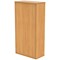 Astin Tall Wooden Cupboard, 3 Shelves, 1592mm High, Beech Astin Tall Wooden Cupboard, 3 Shelves, 1592mm High, Beech