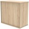 Astin Desk High Wooden Cupboard, 1 Shelf, 730mm High, Oak