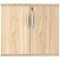 Astin Desk High Wooden Cupboard, 1 Shelf, 730mm High, Oak