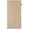 Astin Low Wooden Cupboard, 1 Shelf, 816mm High, Oak