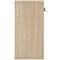 Astin Low Wooden Cupboard, 1 Shelf, 816mm High, Oak