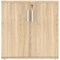 Astin Low Wooden Cupboard, 1 Shelf, 816mm High, Oak