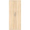 Astin Extra Tall Wooden Cupboard, 4 Shelves, 1980mm High, Oak