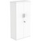 Astin Tall Wooden Cupboard, 3 Shelves, 1592mm High, White