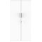 Astin Tall Wooden Cupboard, 3 Shelves, 1592mm High, White