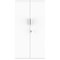 Astin Tall Wooden Cupboard, 3 Shelves, 1592mm High, White