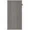 Astin Low Wooden Cupboard, 1 Shelf, 816mm High, Grey Oak