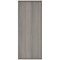 Astin Extra Tall Wooden Cupboard, 4 Shelves, 1980mm High, Grey Oak