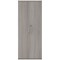 Astin Extra Tall Wooden Cupboard, 4 Shelves, 1980mm High, Grey Oak