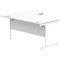 Astin 1600mm Corner Desk, Right Hand, White Cantilever Legs, White