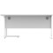 Astin 1600mm Corner Desk, Right Hand, White Cantilever Legs, White