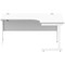 Astin 1600mm Corner Desk, Right Hand, White Cantilever Legs, White