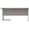 Astin 1600mm Corner Desk, Right Hand, Silver Cantilever Legs, Grey Oak