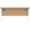 Astin 1400mm Rectangular Desk, White Cantilever Legs, Beech