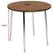 Jemini Round Bistro Table, 800mm Diameter, 740mm High, Walnut