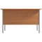 5 Star 1200mm Rectangular Desk with attached 2-Drawer Pedestals, Black Straight Legs, Beech