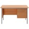 5 Star 1200mm Rectangular Desk with attached 2-Drawer Pedestals, Black Straight Legs, Beech