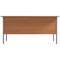 5 Star 1500mm Rectangular Desk with attached 2-Drawer Pedestals, Black Straight Legs, Beech