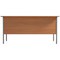 5 Star 1500mm Rectangular Desk with attached 3-Drawer Pedestals, Black Straight Legs, Beech