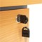 5 Star 1500mm Rectangular Desk with attached 3-Drawer Pedestals, Black Straight Legs, Beech