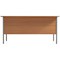 5 Star 1500mm Rectangular Desk with 2 attached Pedestals, Black Straight Legs, Beech