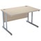 Jemini Intro Rectangular Desk, 1200mm Wide, Maple