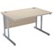 Jemini Intro Rectangular Desk, 1500mm Wide, Maple