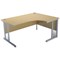 Jemini Intro Cantilever Corner Desk, Right Hand, 1500mm Wide, Oak