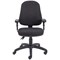 First High Back Operators Chair with Adjustable Arms, Charcoal