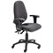 First High Back Posture Chair with Adjustable Arms, Charcoal First High Back Posture Chair with Adjustable Arms, Charcoal