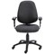 First High Back Posture Chair with Adjustable Arms, Charcoal