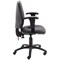 First High Back Posture Chair with Adjustable Arms, Charcoal