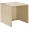 Jemini Reception Modular Straight Desk Unit, 800x800x740mm, Maple