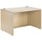 Jemini Reception Modular Straight Desk Unit, 1200x800x740mm, Maple