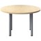 Jemini Circular Meeting Table, 1200x1200mm, Maple
