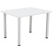 Jemini Rectangular Meeting Table, 1200x800mm, White