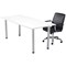 Jemini Rectangular Meeting Table, 1800x800mm, White