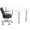 Jemini Rectangular Meeting Table, 1800x800mm, White