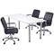 Jemini Rectangular Meeting Table, 1800x800mm, White