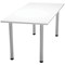 Jemini Rectangular Meeting Table, 1800x800mm, White