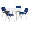 Jemini Circular Meeting Table, 1200x1200mm, White